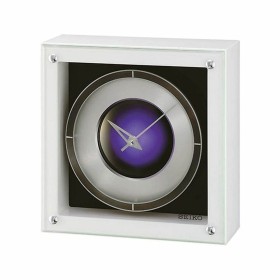 Analoger Wecker Timemark Weiß LED Leicht Leise Snooze Nachtbetrieb 9 x 9 x 5,5 cm (9 x 9 x 5,5 cm) | Tienda24 - Global Online Shop Tienda24.eu