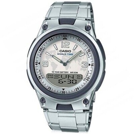 Relógio masculino Casio ILLUMINATOR TELEMEMO 30 Prateado (Ø 40 mm) de Casio, Relógios com braselete - Ref: S72104283, Preço: ...