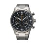 Reloj Hombre Seiko SSB447P1 Negro Plateado de Seiko, Relojes de pulsera - Ref: S72104287, Precio: 463,09 €, Descuento: %