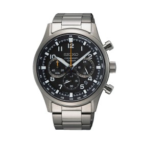 Men's Watch Seiko SSB447P1 Black Silver by Seiko, Wrist Watches - Ref: S72104287, Price: 463,09 €, Discount: %