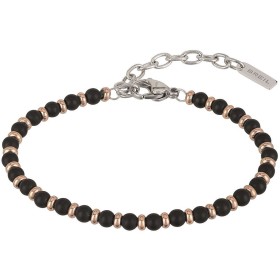 Bracelete masculino Breil BLACK ONYX Aço inoxidável de Breil, Pulseiras - Ref: S72107760, Preço: 53,75 €, Desconto: %