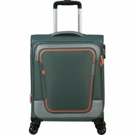 Bagaglio a Mano American Tourister Pulsonic Spinner Verde 43,5 L 55 x