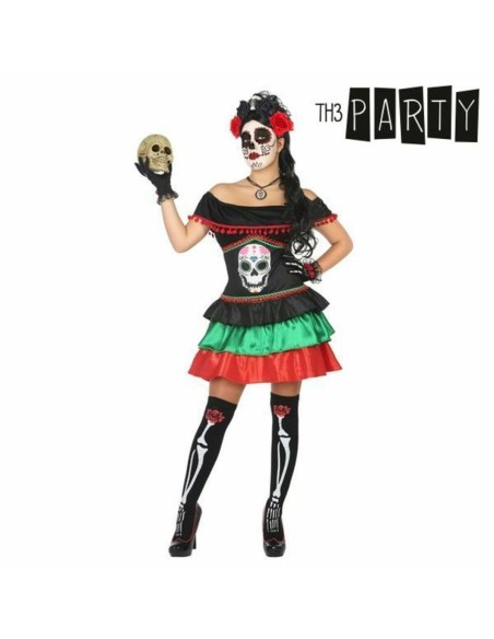 Costume for Adults Th3 Party Multicolour Skeleton (1 Piece) | Tienda24 Tienda24.eu