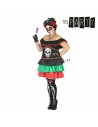 Costume for Adults Th3 Party Multicolour Skeleton (1 Piece) | Tienda24 Tienda24.eu