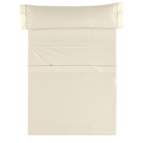 Jeu de draps Alexandra House Living Crème Lit 1 persone 3 Pièces de Alexandra House Living, Draps et taies d'oreiller - Réf :...