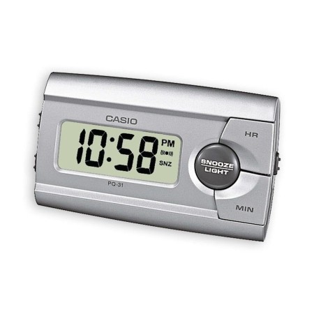 Pendule Réveil Casio PQ-31-8EF Gris de Casio, Réveils - Réf : S72112584, Prix : 42,71 €, Remise : %