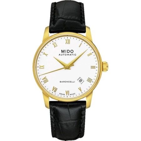 Relógio masculino Mido M8600.3.26.4 Preto (Ø 38 mm) de Mido, Relógios com braselete - Ref: S72112694, Preço: 586,39 €, Descon...