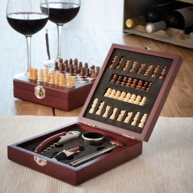 Set of Wine Accessories Andrea House cc66178 Wood Stainless steel 3 Pieces | Tienda24 Tienda24.eu