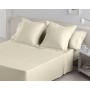 Bedding set Alexandra House Living Cream King size 3 Pieces by Alexandra House Living, Sheets and pillowcases - Ref: D1600048...