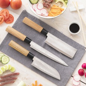 Set of Knives with Wooden Base Spartan InnovaGoods 7 Pieces | Tienda24 Tienda24.eu