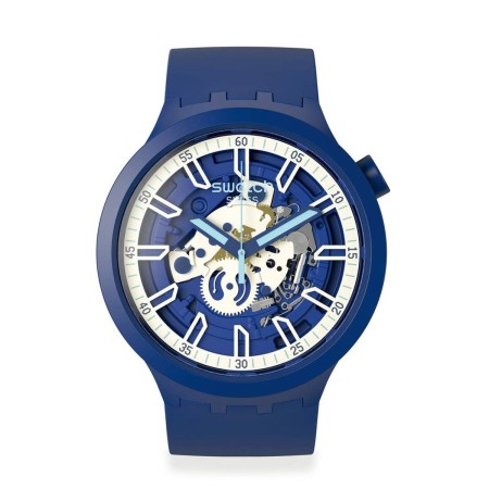 Montre Homme Swatch ISWATCH BLUE (Ø 47 mm) de Swatch, Montres bracelet - Réf : S7262984, Prix : 157,92 €, Remise : %