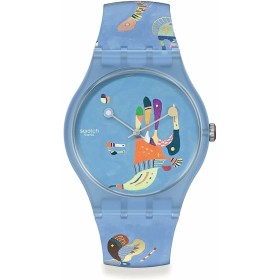 Montre Homme Swatch BLUE SKY, BY VASSILY KANDINSKY (Ø 41 mm) de Swatch, Montres bracelet - Réf : S7262985, Prix : 142,18 €, R...