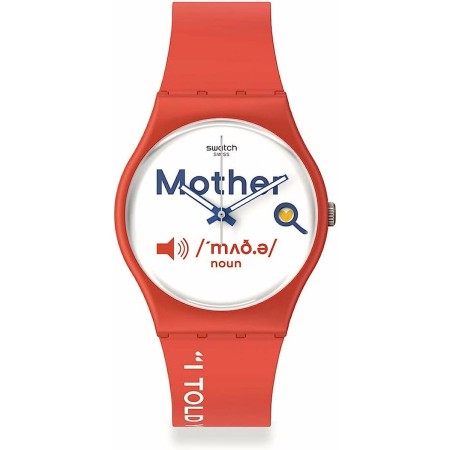 Men's Watch Swatch ALL ABOUT MOM (Ø 34 mm) by Swatch, Wrist Watches - Ref: S7262990, Price: 136,19 €, Discount: %