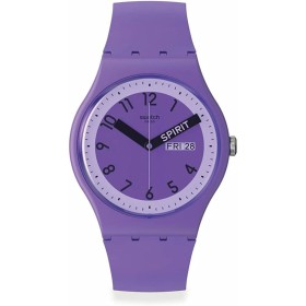 Montre Homme Swatch PROUDLY VIOLET (Ø 41 mm) de Swatch, Montres bracelet - Réf : S7263036, Prix : 124,15 €, Remise : %