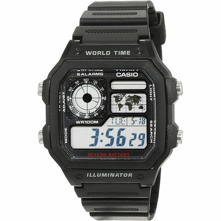 Montre Homme Casio AE-1200WH-1AVEF Noir de Casio, Montres bracelet - Réf : S7263525, Prix : 61,04 €, Remise : %