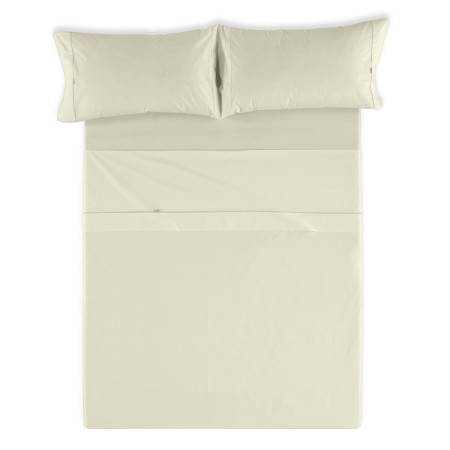 Juego de Sábanas Alexandra House Living Crema Cama de 200 4 Piezas de Alexandra House Living, Sábanas y fundas de almohada - ...