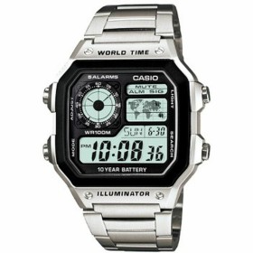 Relógio unissexo Casio Bruni Basics-Clear 4054274791979 Preto Prateado de Casio, Relógios com braselete - Ref: S7267294, Preç...