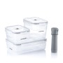 Set of 3 Containers for Vacuum Packing with Manual Pump Vacse InnovaGoods | Tienda24 Tienda24.eu