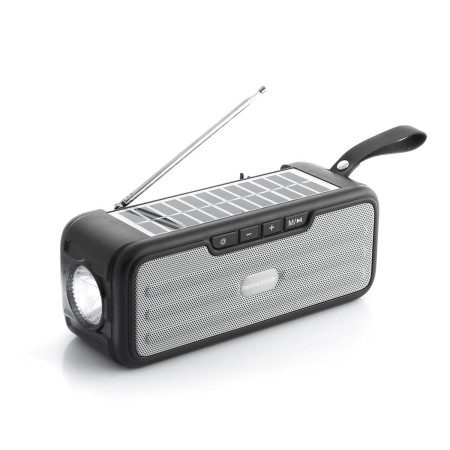 Wireless Speaker with Solar Charging and LED Torch Sunker InnovaGoods | Tienda24 Tienda24.eu