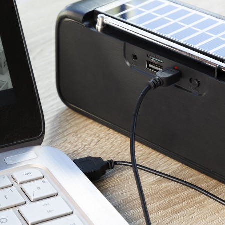 Wireless Speaker with Solar Charging and LED Torch Sunker InnovaGoods | Tienda24 Tienda24.eu