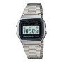 Montre Unisexe Casio A158WA-1 Noir Argenté (Ø 33 mm) de Casio, Montres bracelet - Réf : S7292754, Prix : 56,35 €, Remise : %