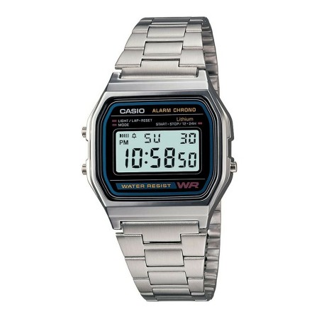 Unisex Watch Casio A158WA-1 Black Silver (Ø 33 mm) by Casio, Wrist Watches - Ref: S7292754, Price: 56,35 €, Discount: %