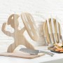 Set di Coltelli con Supporto in Legno Spartan InnovaGoods 7 Pezzi