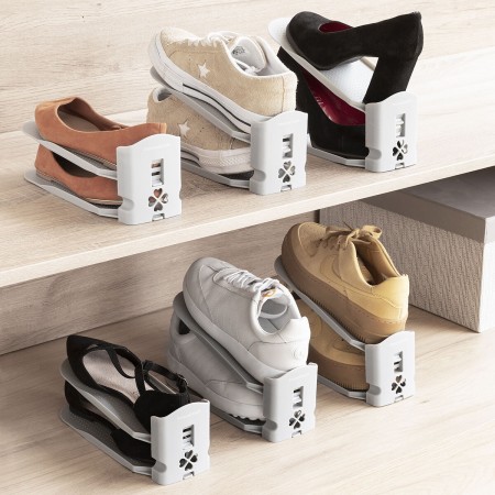 Organizador de Zapatos Regulable Sholzzer InnovaGoods 6 Unidades | Tienda24 Tienda24.eu