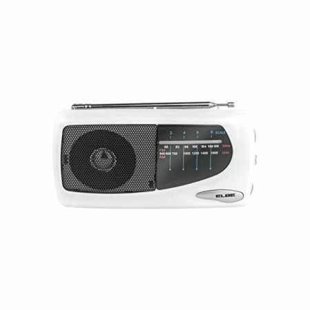 Rádio Transistor ELBE RF-52 Branco de ELBE, Raios - Ref: S7602374, Preço: 14,97 €, Desconto: %