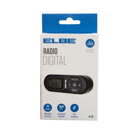 Portable Digital Radio ELBE RF96 Black FM Mini by ELBE, Radios - Ref: S7602498, Price: 10,15 €, Discount: %