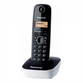 Teléfono Inalámbrico Panasonic KXTG1611SPW Blanco/Negro Blanco Ambar de Panasonic, Teléfonos analógicos - Ref: S7603314, Prec...