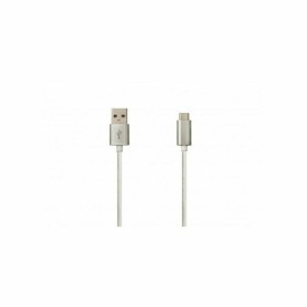 Cable USB A a USB C DCU 391156 Plateado (1 m) de DCU Tecnologic, Cables USB - Ref: S7607111, Precio: 6,10 €, Descuento: %