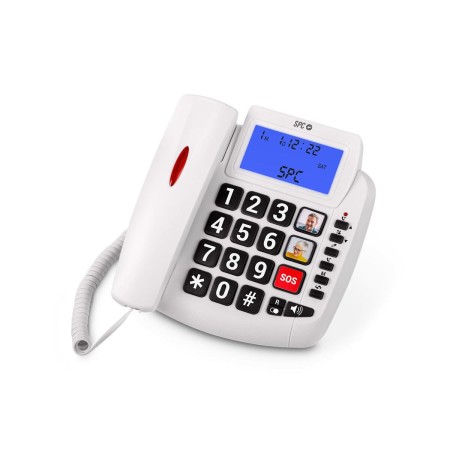 Landline Telephone SPC Internet 3296B White by SPC Internet, Analogue telephones - Ref: S7607512, Price: 32,86 €, Discount: %