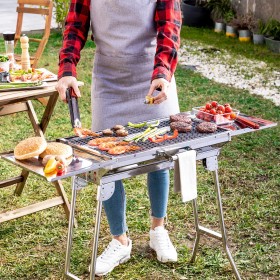 Barbecue Pieghevole in Acciaio Inossidabile a Carbone ExelQ InnovaGood