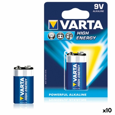 Batterie Varta 6LR61 9V 9 V 580 mAh 1,5 V (10 Stück) von Varta, Einwegbatterien - Ref: S7609800, Preis: 21,94 €, Rabatt: %