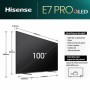 TV intelligente Hisense 100E7NQ PRO 100 100" 4K Ultra HD HDR D-LED QLED de Hisense, Téléviseurs - Réf : S7611313, Prix : 2,00...