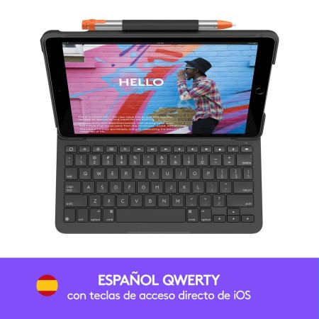 Case for Tablet and Keyboard Logitech 920-009478 Grey Graphite Spanish Qwerty QWERTY by Logitech, Keyboards - Ref: S7611549, ...