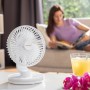 Ventilatore da Scrivania Ricaricabile con LED FanLed InnovaGoods Ø6,6