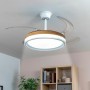 LED Ceiling Fan with 4 Retractable Blades Blalefan InnovaGoods Wood 72 W Ø49,5-104 cm | Tienda24 Tienda24.eu