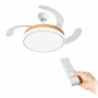 LED Ceiling Fan with 4 Retractable Blades Blalefan InnovaGoods Wood 72 W Ø49,5-104 cm | Tienda24 Tienda24.eu