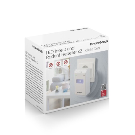 Répulsif à Ultrasons Anti-nuisibles avec LED Killekt Duo InnovaGoods 2 Unités | Tienda24 Tienda24.eu