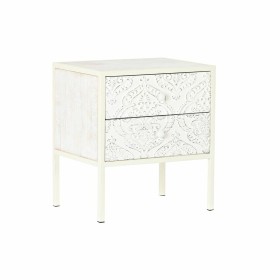 Table de Nuit Alexandra House Living Blanc 36 x 71 x 42 cm | Tienda24 Tienda24.eu