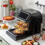 Heißluftfritteuse InnovaGoods Schwarz 1800 W 12 L Edelstahl (Restauriert A) | Tienda24 Tienda24.eu