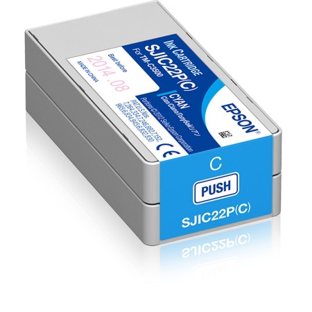 Cartouche d'encre originale Epson SJIC22P Cyan de Epson, Toners et encre pour imprimante - Réf : S7733476, Prix : 34,49 €, Re...