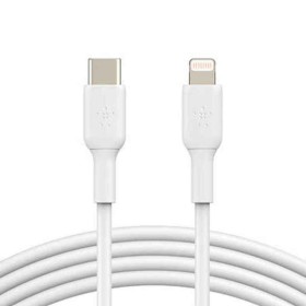 Cable USB-C a Lightning Belkin CAA003BT1MWH 1 m de Belkin, Cables Lightning - Ref: S7733884, Precio: 25,26 €, Descuento: %