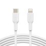 Cable USB-C a Lightning Belkin CAA003BT1MWH 1 m de Belkin, Cables Lightning - Ref: S7733884, Precio: 25,26 €, Descuento: %