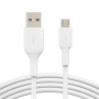 Câble USB vers micro USB Belkin CAB005BT1MWH 1 m Blanc de Belkin, Câbles USB - Réf : S7733973, Prix : 10,72 €, Remise : %