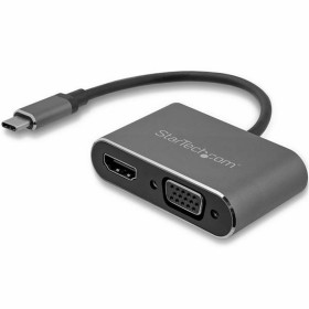 Adaptador USB C a VGA/HDMI Startech CDP2HDVGA Negro 4K Ultra HD de Startech, Adaptadores USB - Ref: S7734418, Precio: 54,97 €...