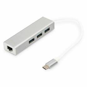 Hub USB Digitus DA-70255 Cinzento Branco/Cinzento Prateado de Digitus, Hubs de rede - Ref: S7736680, Preço: 30,08 €, Desconto: %