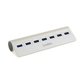 Hub USB CoolBox COO-HU7ALU3 Argenté de CoolBox, Hubs de réseau - Réf : S7744696, Prix : 31,41 €, Remise : %